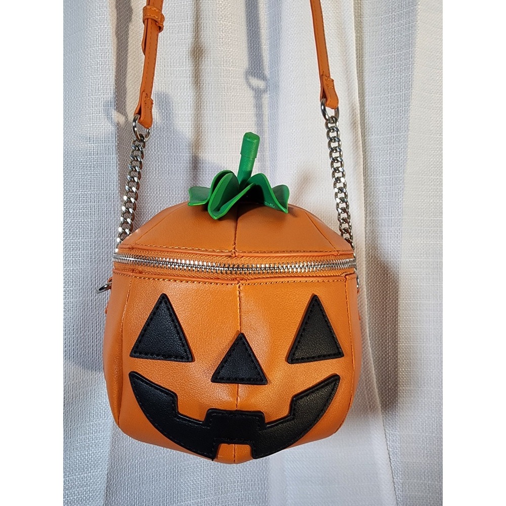 Mad Engine pumpkin purse, Halloween, Crossbody, Adjustable Strap, Fine By Me